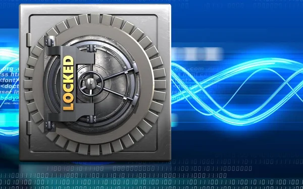 metal güvenli illüstrasyon 