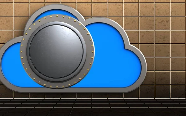 kasa kapısı ile bulut resmi