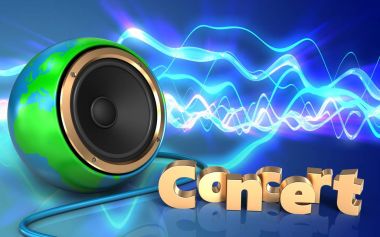 Dünya küre hoparlör çizimi 