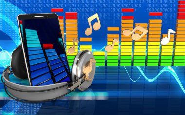 cep telefonu cyber arka plan üzerinde