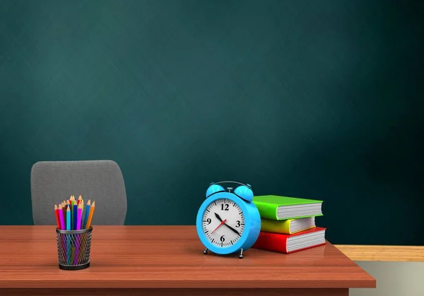 Illustration de la commission scolaire avec horloge — Photo