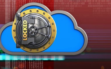 bulut ile kasa kapısı kilitli 