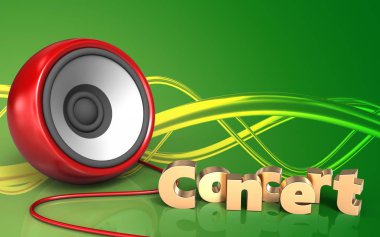 hoparlör arka plan üzerinde gösterimi