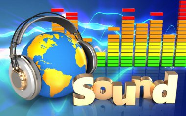 kulaklık ses dalgaları üzerinde