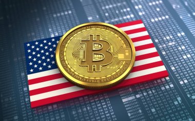 bitcoin arka plan üzerinde gösterimi