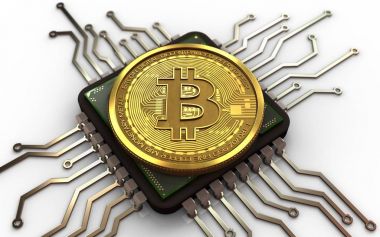 bitcoin arka plan üzerinde gösterimi