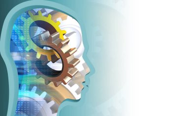 Dişliler beyaz arkaplanda