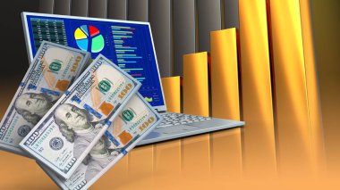  bilgisayar arka plan üzerinde gösterimi