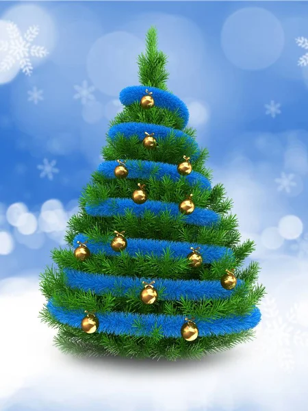 Illustration of Christmas tree — Stock Photo, Image