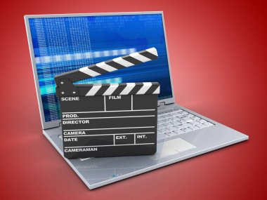  dizüstü bilgisayar arka plan üzerinde gösterimi