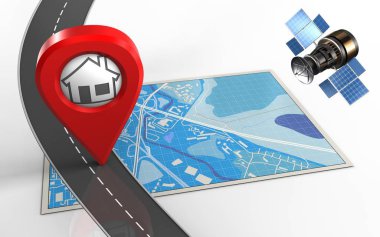  Eve PIN ile mavi harita