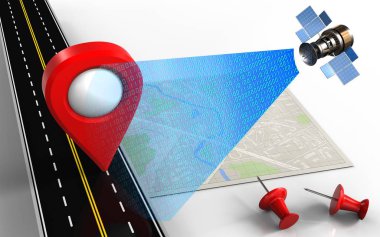 konuma sahip parlak harita