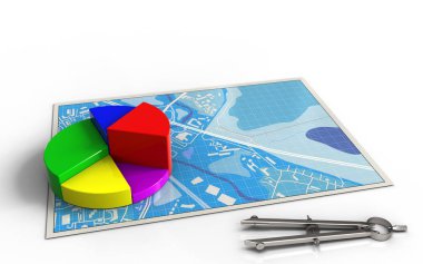 iş verileri ile mavi harita