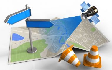 harita kağıt çizimde