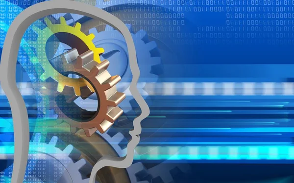  Gears'ı cyber arka plan üzerinde