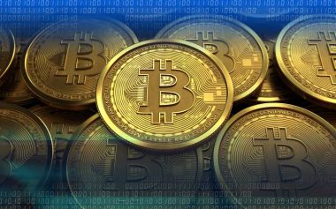 bitcoin para yığınları arka plan üzerinde