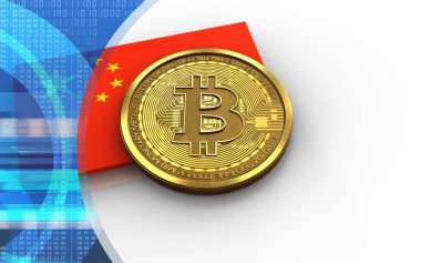  Beyaz arka plan üzerinde bitcoin