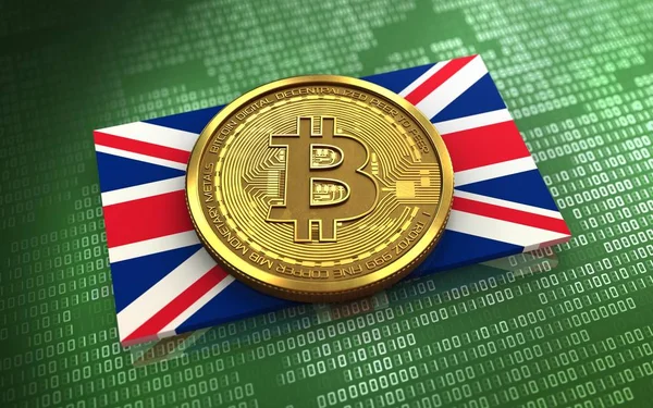  bitcoin yeşil ikili arka plan üzerinde 