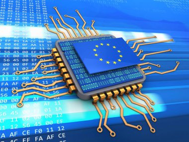 kod arka plan üzerinde mikroçip