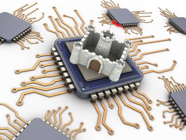  Bilgisayar çipleri çizimi 