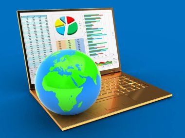  Altın bilgisayar çizimi 