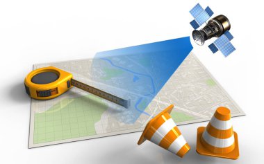  ölçü aracı ve uydu haritası