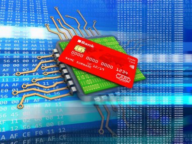  Elektronik mikroişlemci çizimi 