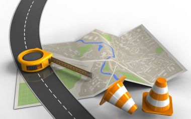 harita kağıt çizimde