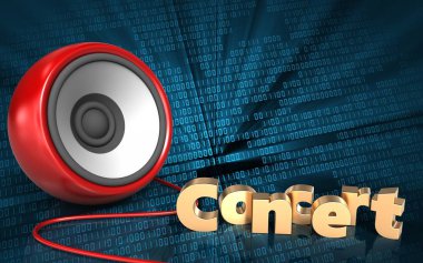  ikili dijital arka plan üzerinde hoparlör