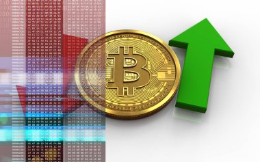  bitcoin arka plan üzerinde gösterimi