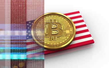  bitcoin arka plan üzerinde gösterimi