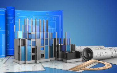 illüstrasyon inşaat ilerleme