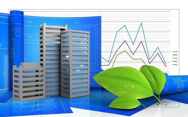  Şehir binalar inşaat çizimi