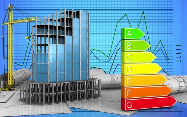 Illustration av Modern byggnad — Stockfoto
