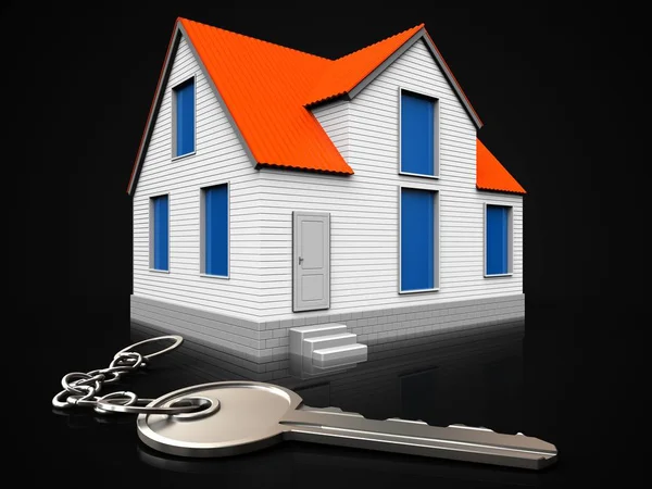 evin arka plan üzerinde gösterimi