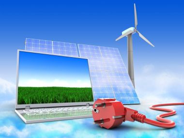  bilgisayar üzerinde gökyüzü arka plan 