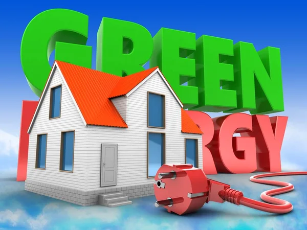 evin arka plan üzerinde gösterimi