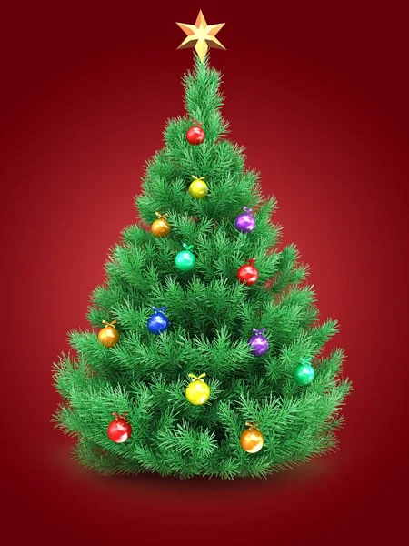 Illustration of Christmas tree — Stock Photo, Image