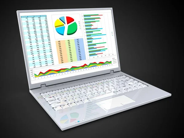 siyah arka plan üzerinde dizüstü 
