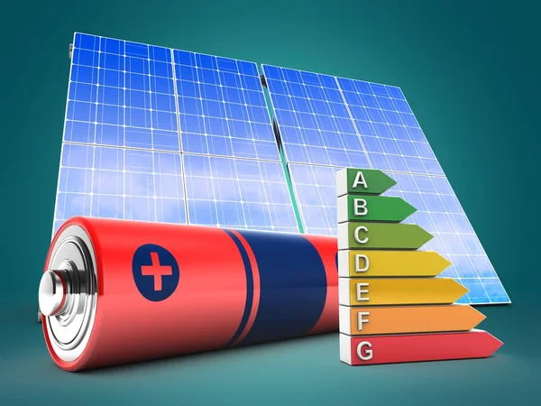 mavi arka plan üzerinde pil gösterimi 