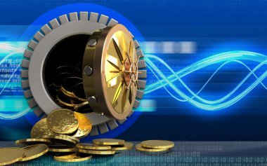 sikke üzerinde arka plan resmi