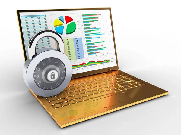 Altın bilgisayar çizimi 