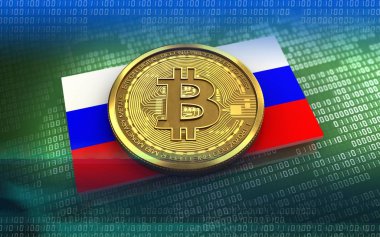 bitcoin arka plan üzerinde gösterimi 