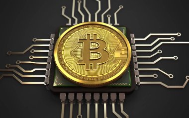 bitcoin arka plan üzerinde gösterimi 