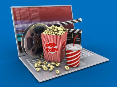  dizüstü bilgisayar arka plan üzerinde gösterimi