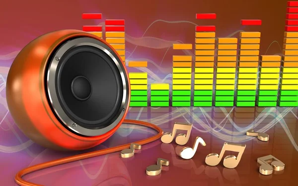 Turuncu hoparlör çizimi