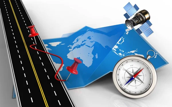  Dünya Haritasının İllüstrasyonu