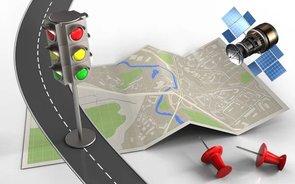 harita kağıt çizimde