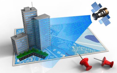 mavi harita gösterimi