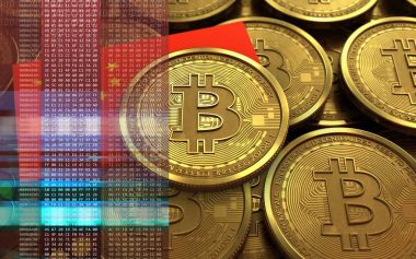 bitcoin arka plan üzerinde gösterimi 